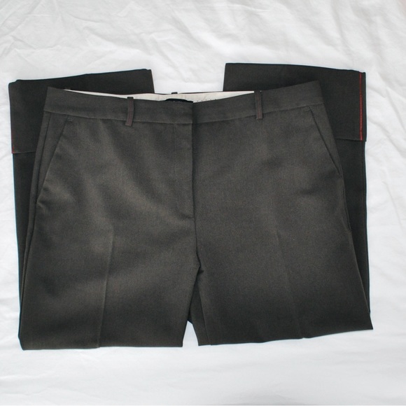 Zara Cropped Straight Leg Trouser in Gray - Picture 6 of 9